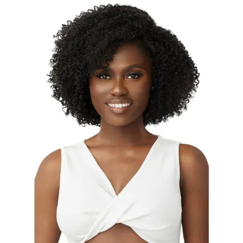 Demi-Perruque : Boucles Afro Naturelles et Style Facile