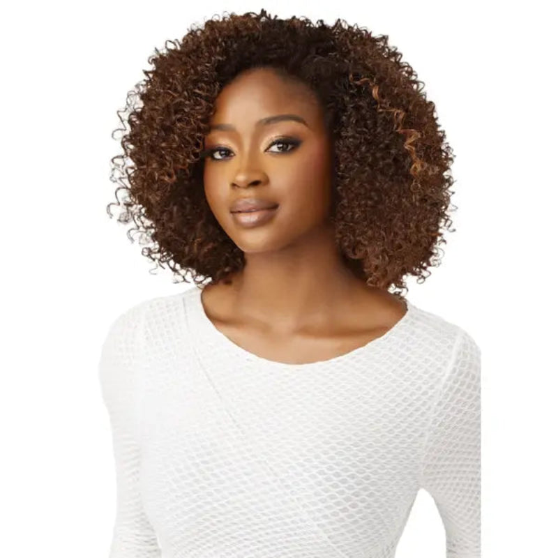 Demi-Perruque kinky curly elegance coiffure