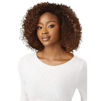 Demi-Perruque kinky curly elegance coiffure