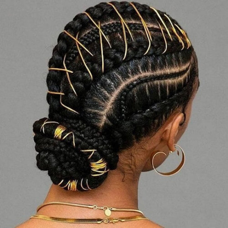 Fil Doré pour Tresses – L’Accessoire Qui Fait Briller Vos Coiffures