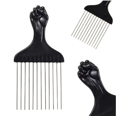 Peigne Afro Metallique elegance coiffure