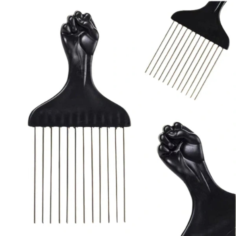 Peigne Afro Métallique – Volume Naturel et Défini