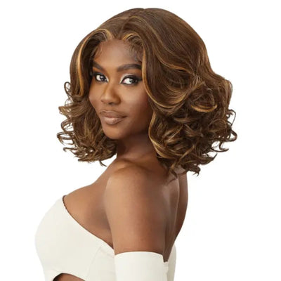 Perruque Bob Bouclee HD elegance coiffure