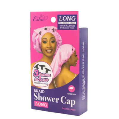 Bonnet de Douche Long pour Tresses, Locks & Twists - Élégance Coiffure®