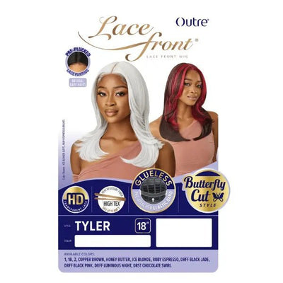 Perruque | Lace HD Tyler : Mi - Longue, Lisse & Facile à Poser - Elegancecoiffure