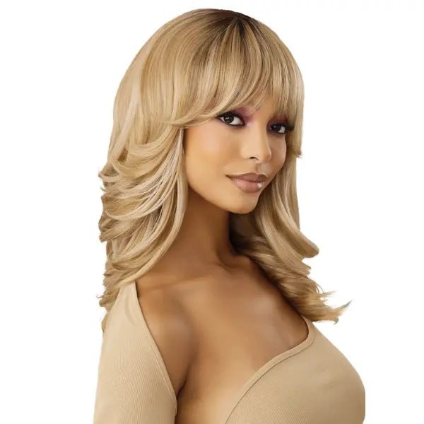 Perruque | Ondulée avec Frange – Élégance et Volume Instantané - Elegancecoiffure