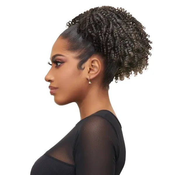 Postiche Coily Afro Puff – Volume et Style Sans Effort - Elegancecoiffure
